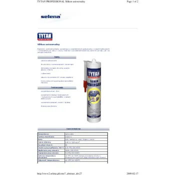 SILIKON UNIWERSALNY TYTAN 280ML SZARY