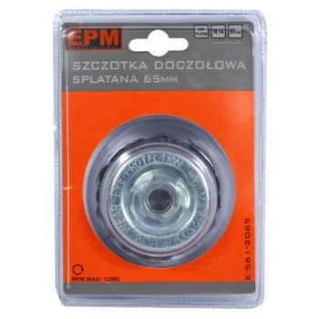 SZCZOTKA DOCZOŁOWA SPLATANA 85MM ZN