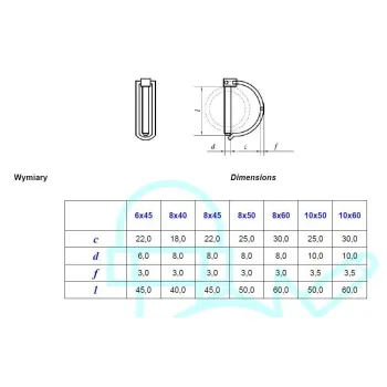 PRZETYCZKA DO RUR 10*70MM AN 72