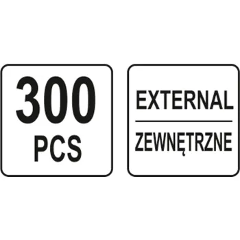 ZESTAW PIERŚCIENI SEGERA ZEWNĘTRZNYCH 300SZT