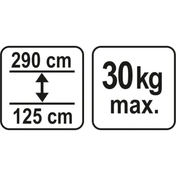 PODPORA TELESKOPOWA 125-290CM