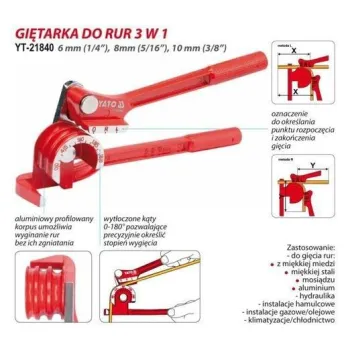 GIĘTARKA DO RUR 6-8-10MM