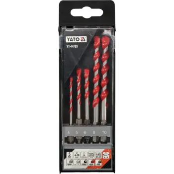 ZESTAW WIERTEŁ UNIWERSALNYCH 5SZT. 4-10MM HEX