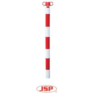 SŁUPEK OSTRZEGAWCZY ROAD-POST-WC BIAŁO-CZERWONY