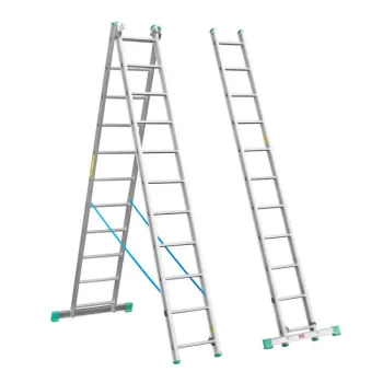 DRABINA ALUMINIOWA 3-ELEMENTOWA 420CM 7+7+7 SZCZEBLI