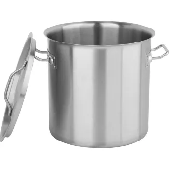 GARNEK WYSOKI Z POKRYWKĄ ZE STALI NIERDZEWNEJ 28X28 17L
