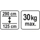 PODPORA TELESKOPOWA 125-290CM