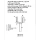 PODSTAWA SŁUPA REGULOWANA 0-165MM NA PRĘT, OCYNK BIAŁY