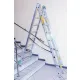 DRABINA ALUMINIOWA 3-ELEMENTOWA 760CM 11+11+11 SZCZEBLI