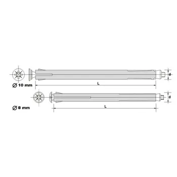 ŁĄCZNIK DO MOCOWANIA OŚCIEŻNIC 8.0*132MM