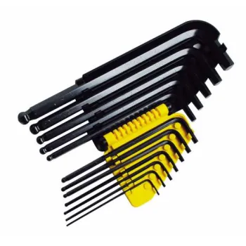 KLUCZ IMBUSOWY KPL. 12SZT (1/16-3/8) ZASOBNIK PLAST. [E]