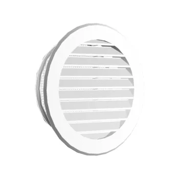 KRATKA OKRAGŁA Z SIATKĄ FI150 185MM BIAŁA