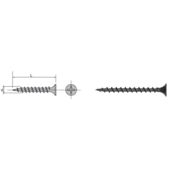 WKRĘT GIPS DREWNO FOSFATYZOWANY 4.2*70MM