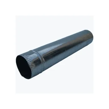 RURA PIECOWA CZARNA 1MB Z BLACHY 1MM 130MM PARNIKOWA