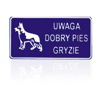 TABLICA 15*29CM UWAGA DOBRY PIES GRYZIE