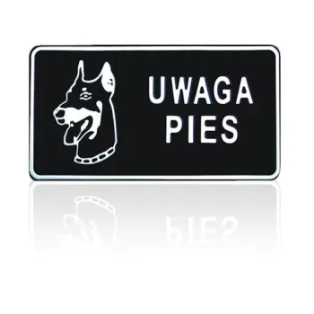 TABLICA 15*29CM UWAGA PIES