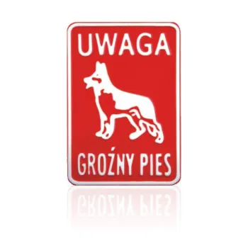 TABLICA 15*20CM UWAGA GROŹNY PIES