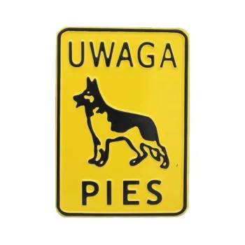 TABLICA 15*20CM UWAGA PIES