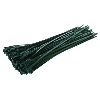 OPASKI PLASTIKOWE PA6.6 100SZT. CZARNE 200*2.5