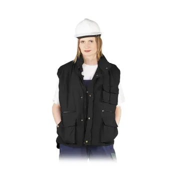 BEZRĘKAWNIK OCIEPLANY KORMORAN CZARNY ROZMIAR XXL