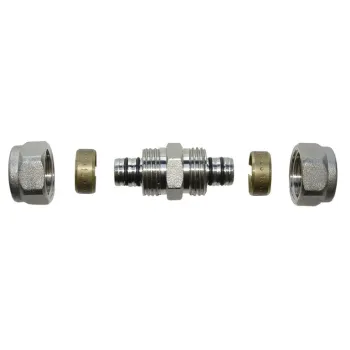 DWUZŁĄCZKA PEX/PEX 16*16*2 WKŁADKA ALUMINIOWA