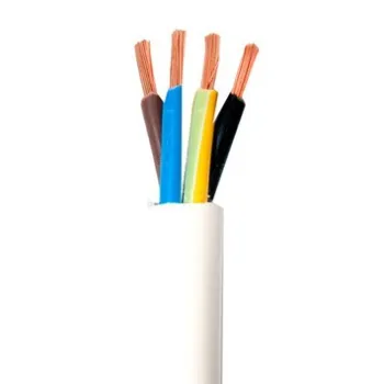 PRZEWÓD MIESZKANIOWY H03VV-F OMY 4X0,75 BIAŁY 300/300V