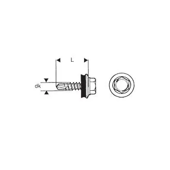 WKRĘT SAMOWIERTNY 4.8*20MM RAL 6029