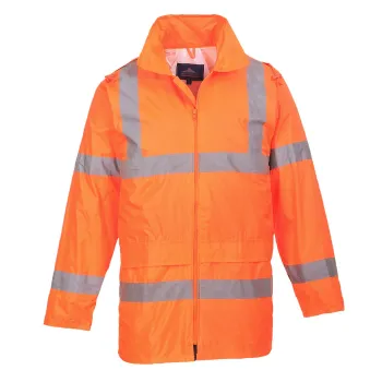 KURTKA OSTRZEGAWCZA PRZECIWD. POMARAŃCZOWA HI-VIS RAIN L