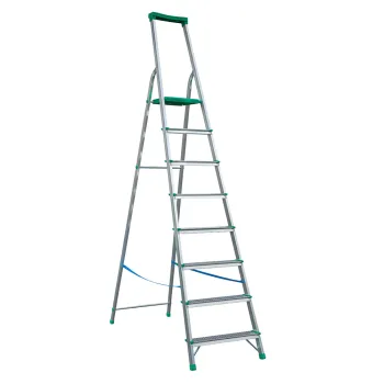 DRABINA ALUMINIOWA WOLNOSTOJĄCA 252CM 7 STOPNI + PODEST