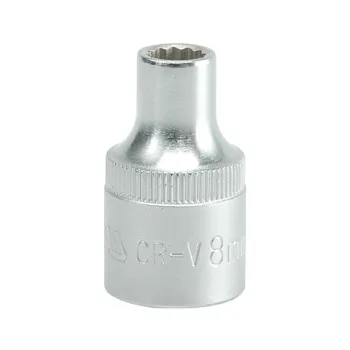 NASADKA KRÓTKA 12-KĄTNA CHROMOWANA 1/2'' 11MM