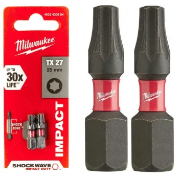 BIT, GROT, KOŃCÓWKA TORX TX27 25MM 2 SZT,
