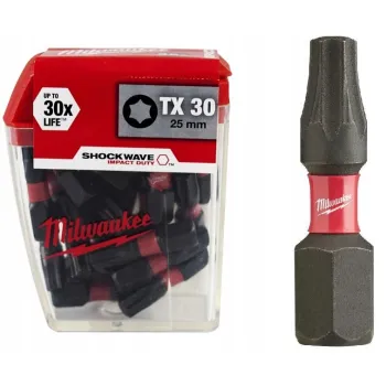 BIT, GROT, KOŃCÓWKA TORX TX30 25MM 25SZT.