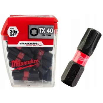 BIT, GROT, KOŃCÓWKA TORX TX40 25MM 25 SZT.