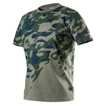 T-SHIRT ROBOCZY Z NADRUKIEM CAMO, ROZM.L