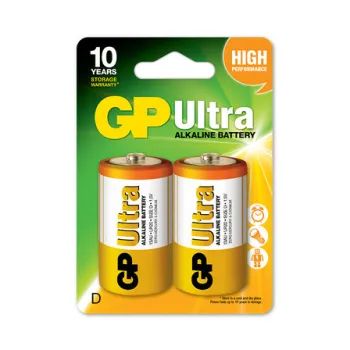 BATERIA ULTRA+ ALKALINE LR20 D 1.5V 2SZ