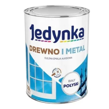 EMALIA ALKIDOWA DO DREWNA I METALU BIAŁA 0,9L