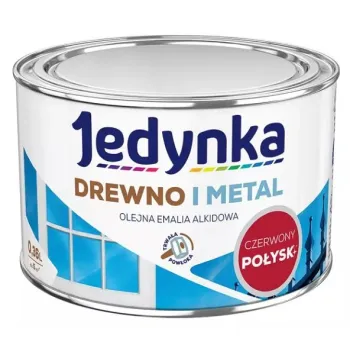 EMALIA ALKIDOWA DO DREWNA I METALU CZERWONY  0,36L