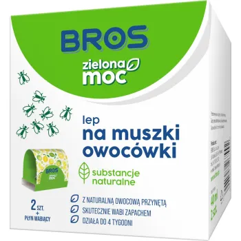 ZIELONA MOC LEP NA MUSZKI OWOCÓWKI 2 SZT