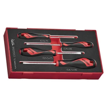 ZESTAW WKRĘTAKÓW PŁASKICH TENG TOOLS TEAMD04N, 4SZT.