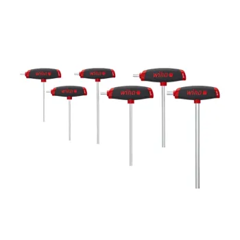 ZESTAW KLUCZY TRZPIENIOWYCH COMFORTGRIP Z RĘKOJEŚCIĄ T, 6SZT