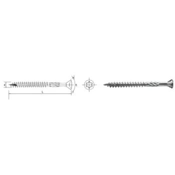 WKRĘT DO DREWNA TWARDEGO TROPIC C2 4*30MM T15