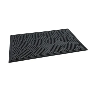 WYCIERACZKA ECO RIB -CROSSHATCH 60X90 BLACK