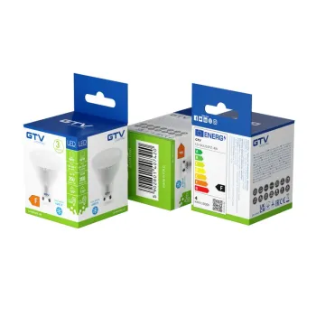 ŻARÓWKA LED SMD GU10 BIAŁY CIEPŁY 3.5W 250V KĄT ŚW.120*350LM