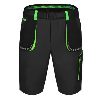 KRÓTKIE SPODENKI PREMIUM, 4 WAY STRETCH CZARNE ROZMIAR L