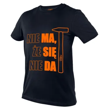 T-SHIRT Z NADRUKIEM MA SIĘ DA ROZMIAR L