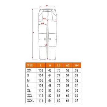 SPODNIE ROBOCZE PREMIUM PRO ROZMIAR XL