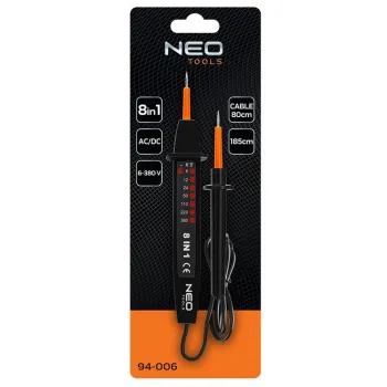 WIELOFUNKCYJNY TESTER NAPIĘCIA 8 W 1 AC/DC 6-380V
