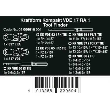 ZESTAW KRAFTFORM KOMPAKT VDE FUNKCJA GRZECHOTKI 17CZ.