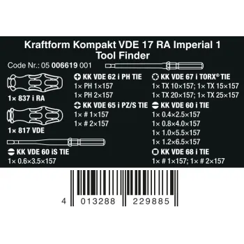 ZESTAW KRAFTFORM KOMPAKT VDE 17 RA FUNKCJA GRZECHOTKI 17CZ.