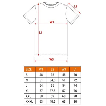 T-SHIRT OUTDOOR LAS ROZMIAR XXL